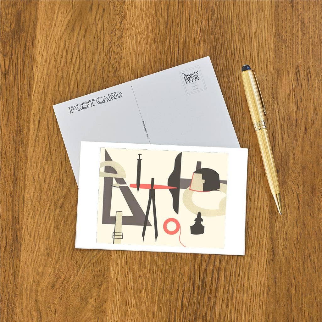 Draftsman Tools Postcard