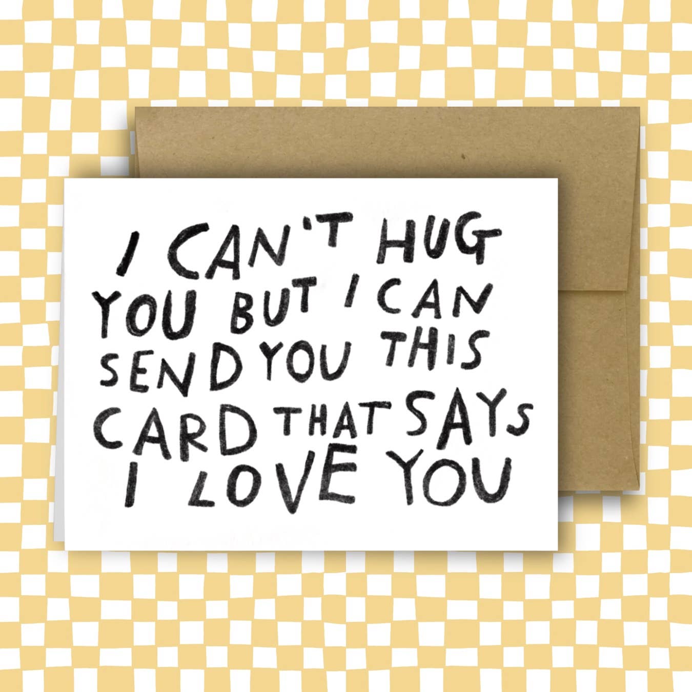 CAN’T HUG YOU Greeting Card