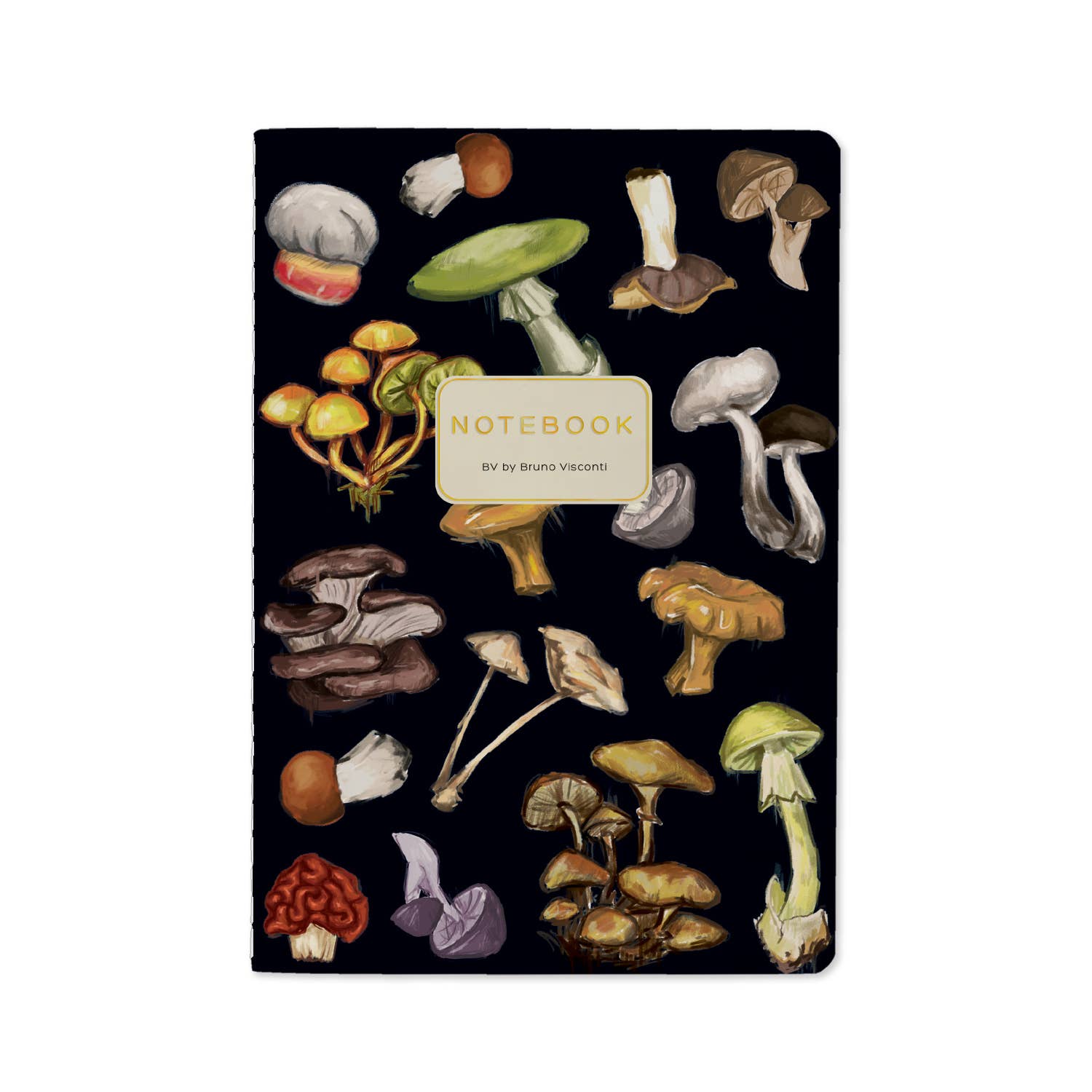 Mushroom Notebook / Black