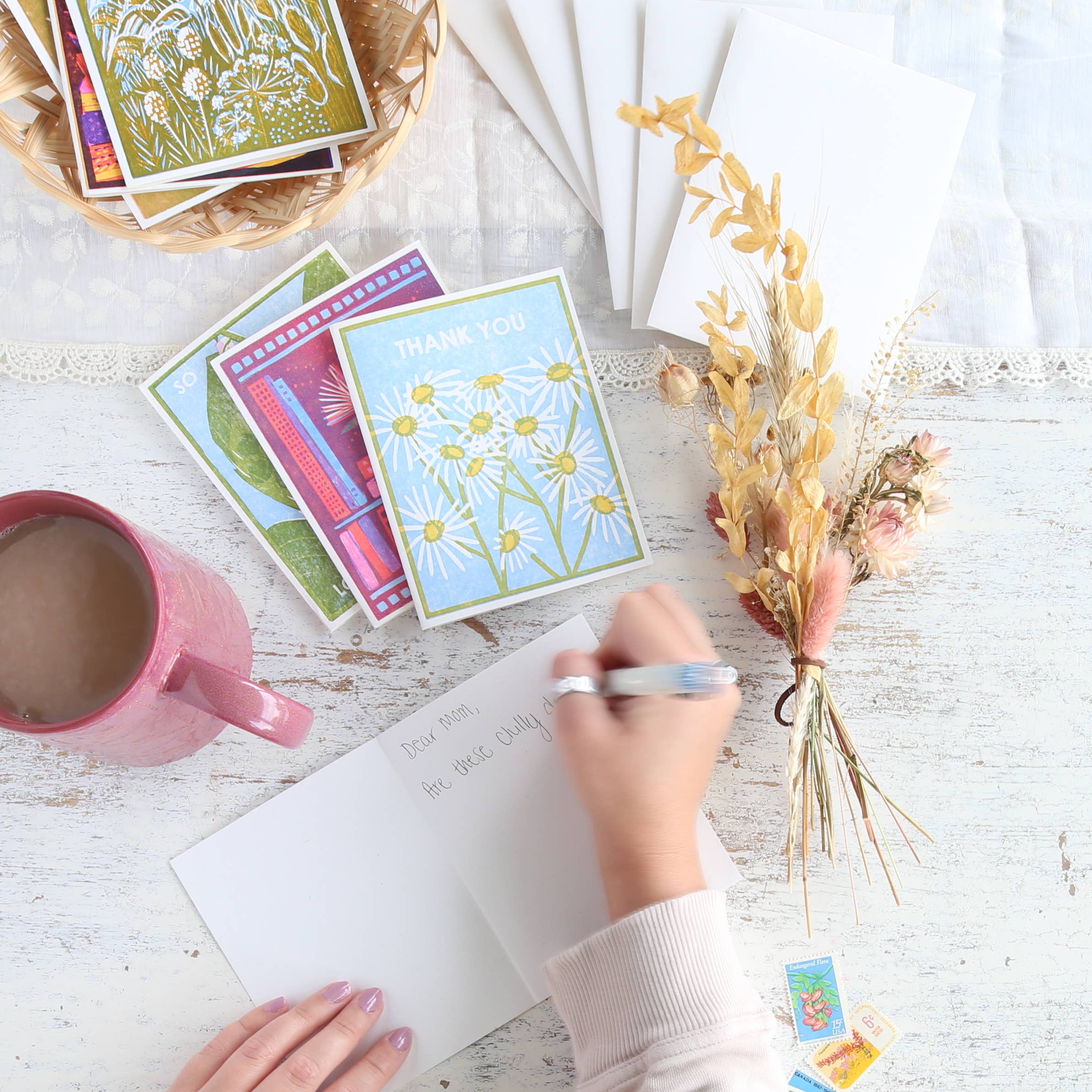 Daisies Thank You Card -Boxed Set of 6