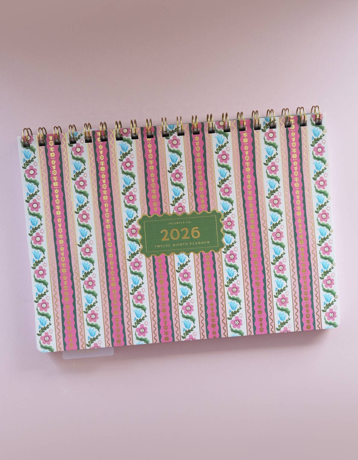 2026 Desktop Planner / Block Print Stripe