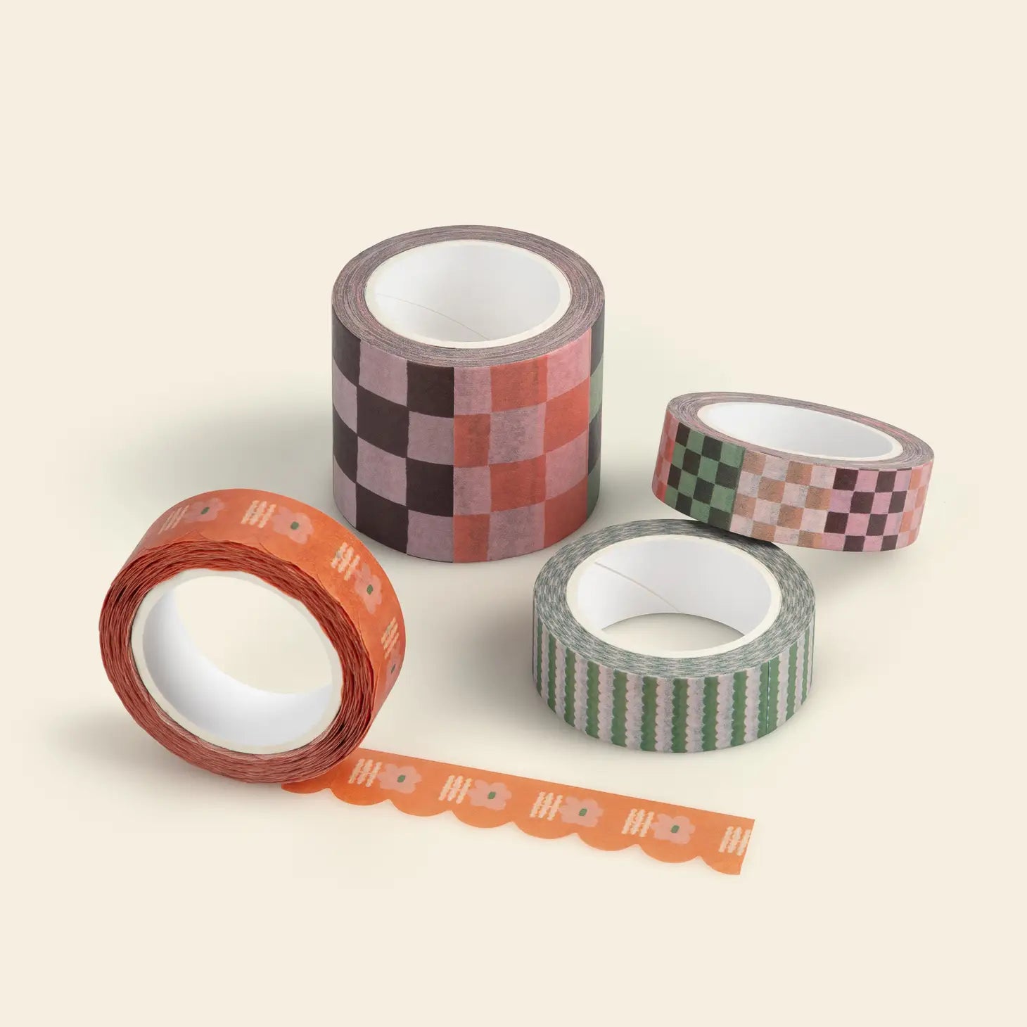 Pretty Sticky Washi Tape Set / Checks
