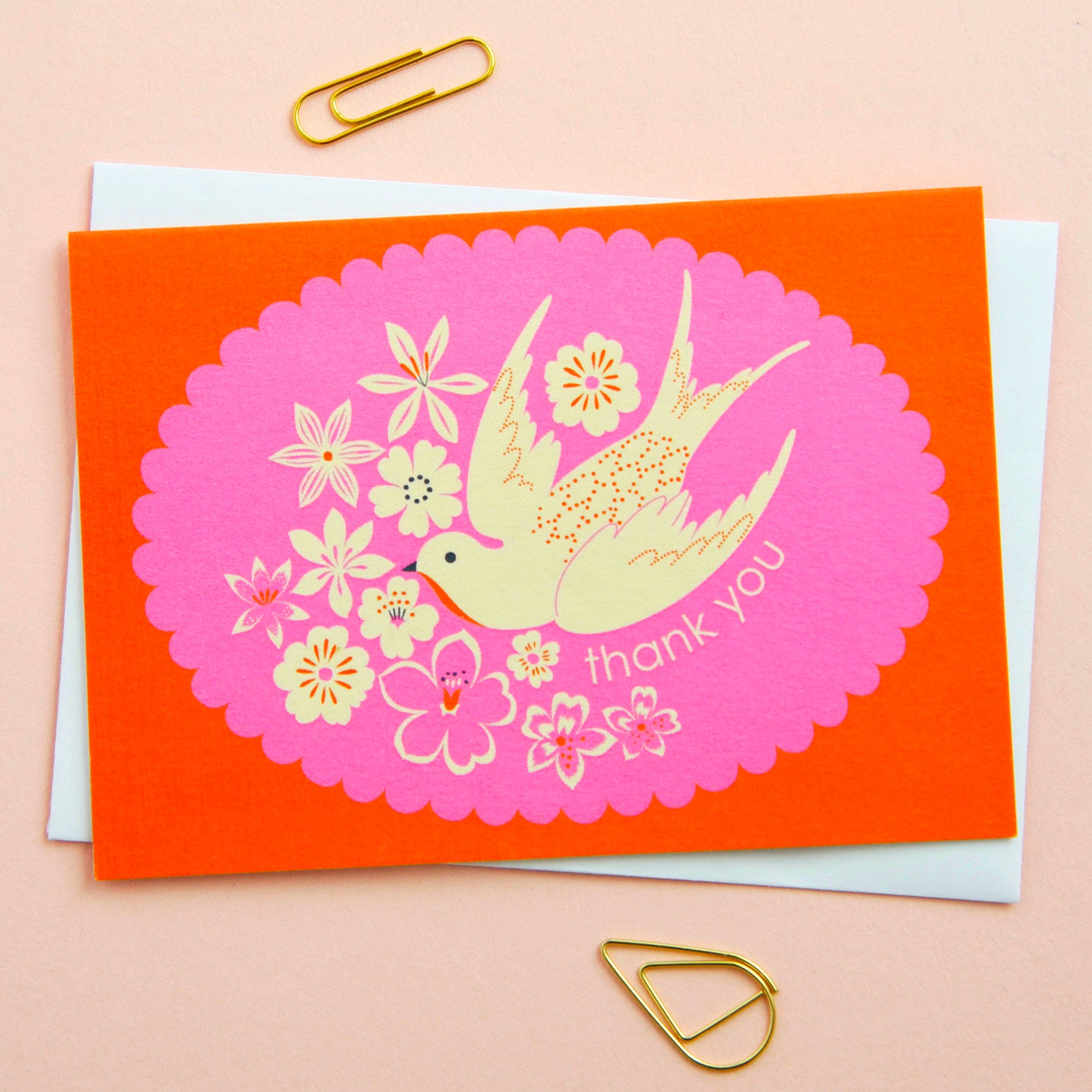 Birds & Borders Thank You Card Set