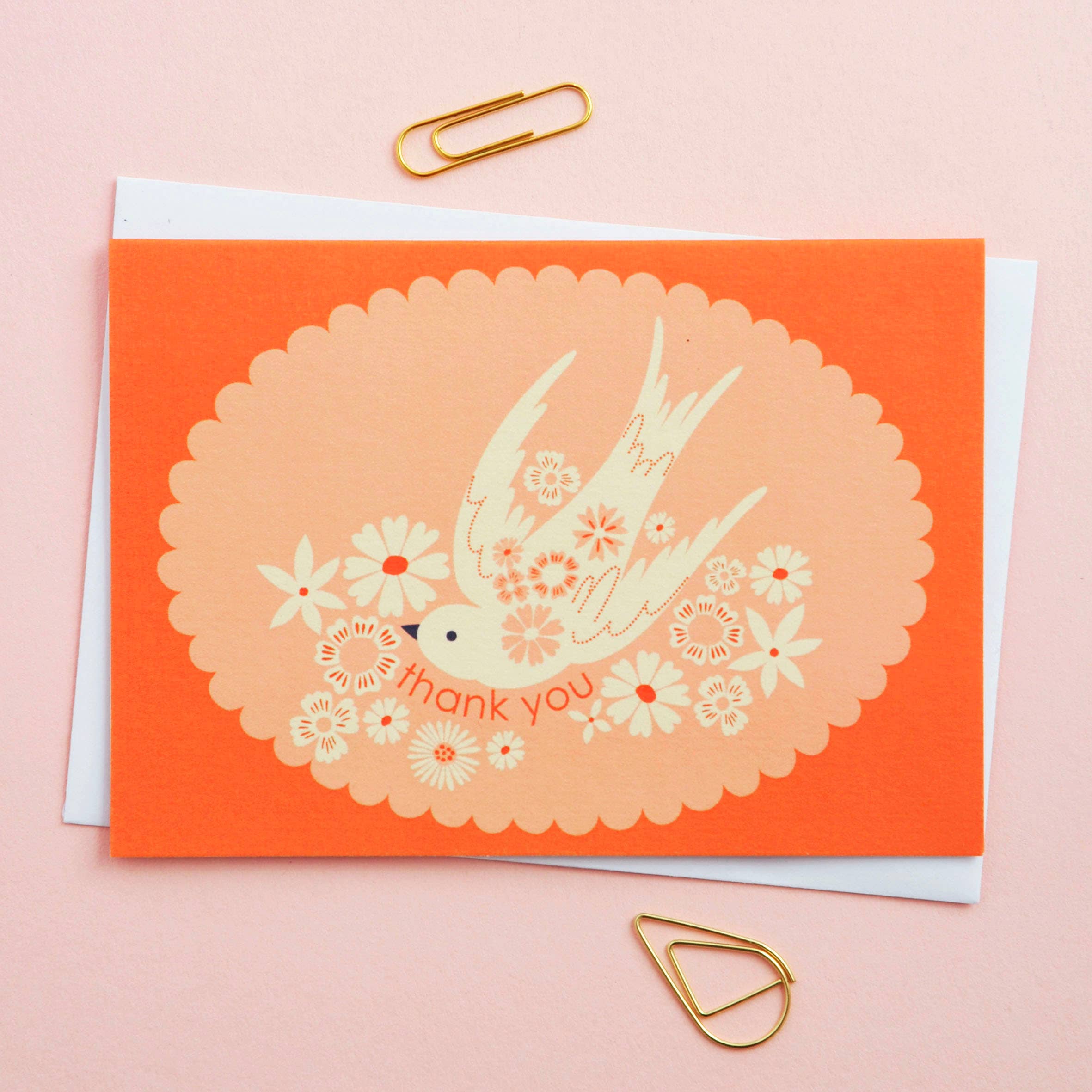 Birds & Borders Thank You Card Set