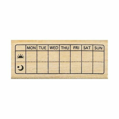 Weekly Weather Rubber Stamp