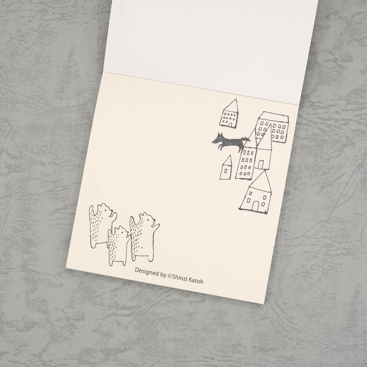 Shinzi Katoh Block Memo Pad / Red Riding Hood / "A Little Rest"