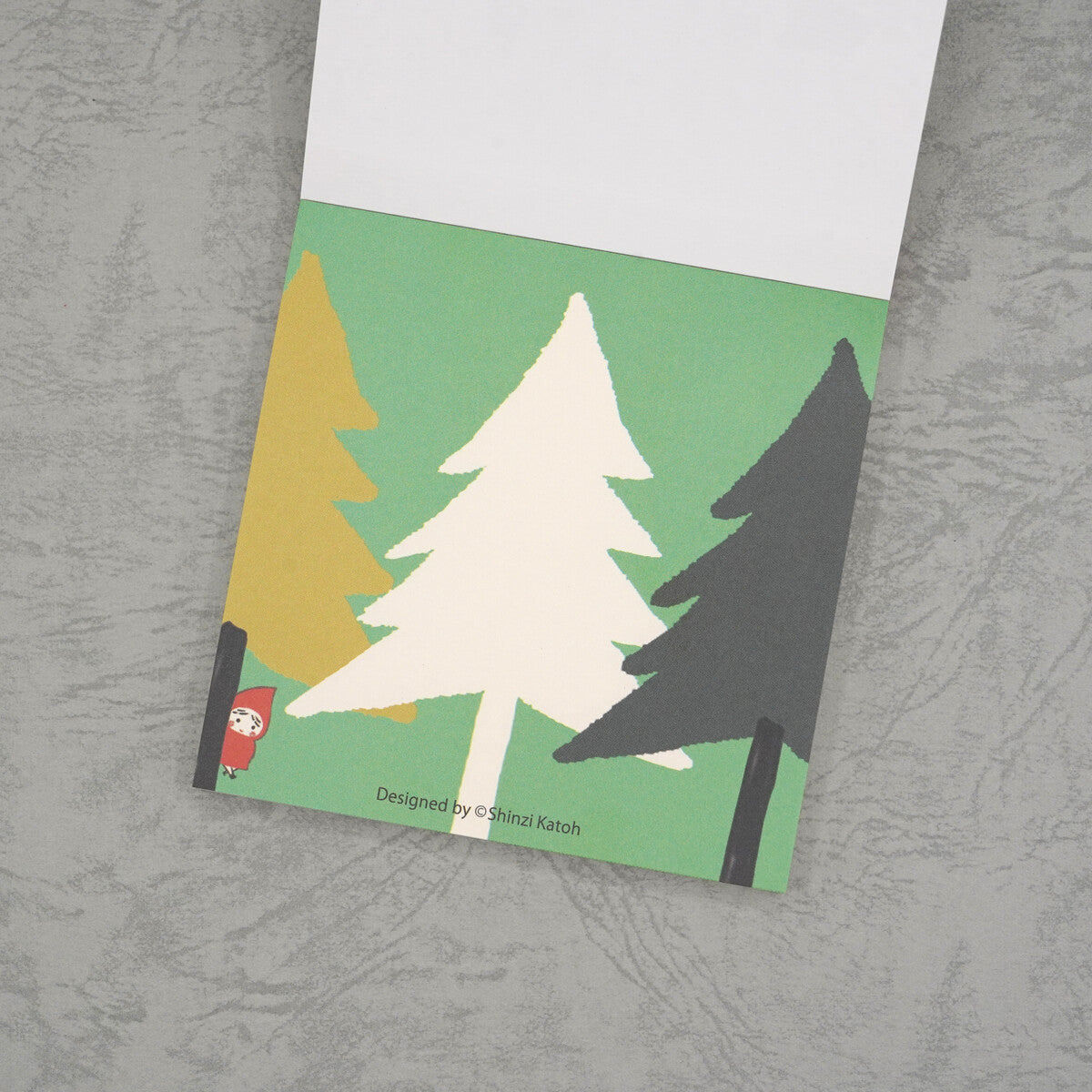 Shinzi Katoh Block Memo Pad / Red Riding Hood / "Hide and Seek"