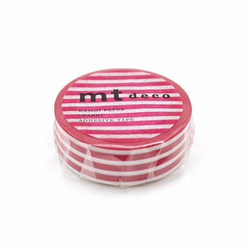 MT Washi Tape / Raspberry Stripe