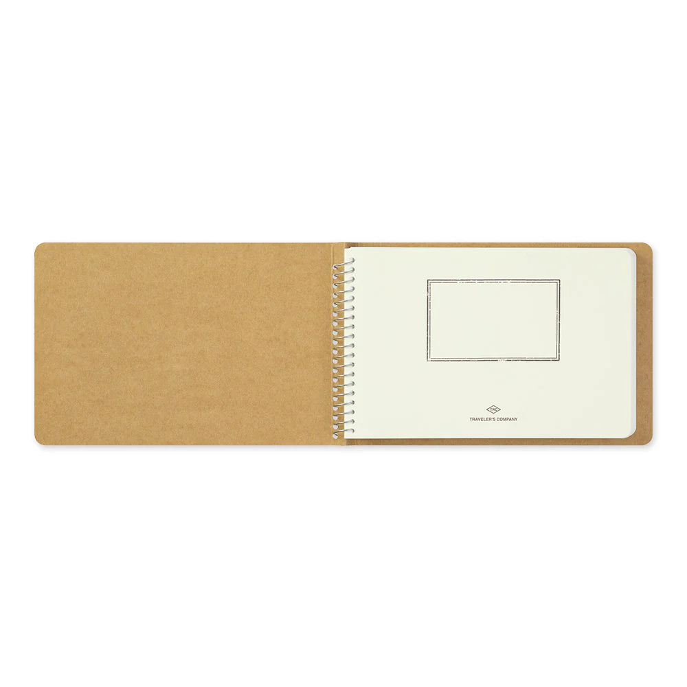b6 blank spiral white md notebook