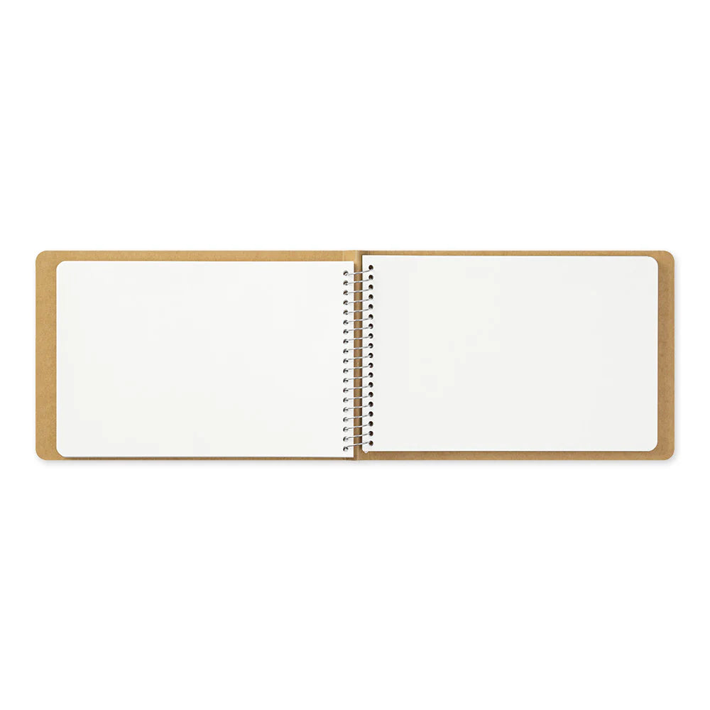 b6 blank spiral white md notebook