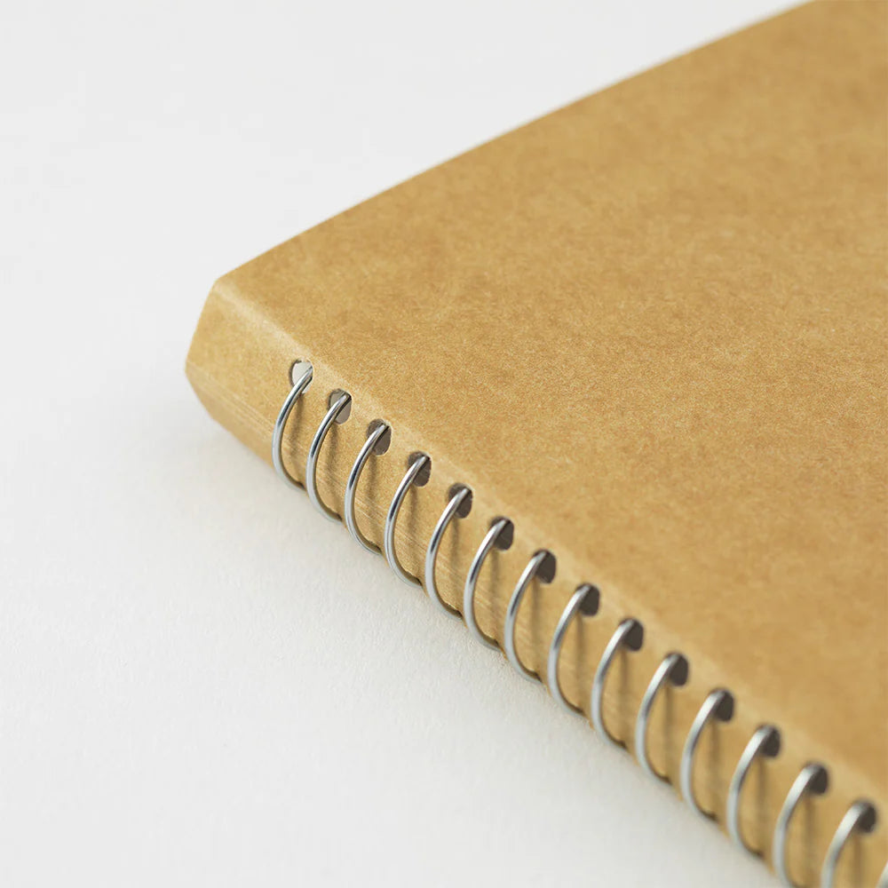 b6 blank spiral white md notebook