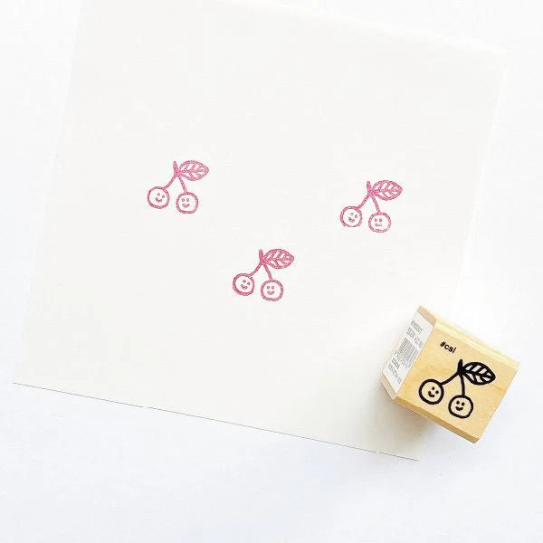 Cherries Mini Rubber Stamp