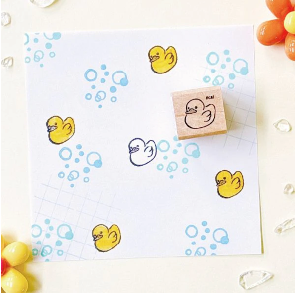 Duck Mini Rubber Stamp