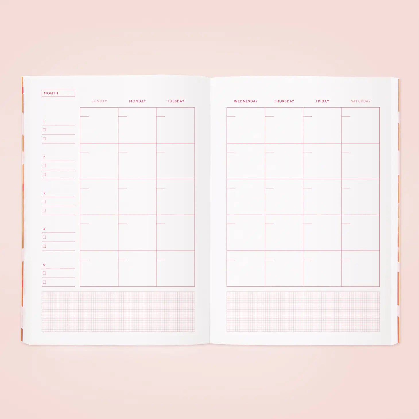 Blossom Gold Planner / Red Petal