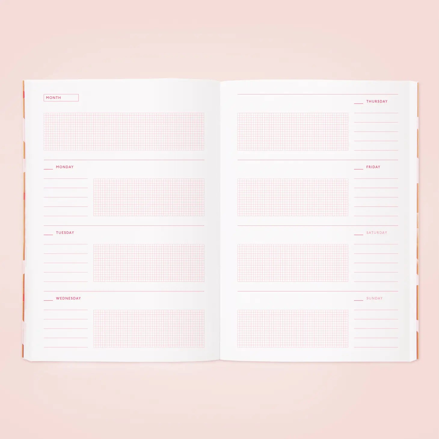 Blossom Gold Planner / Red Petal