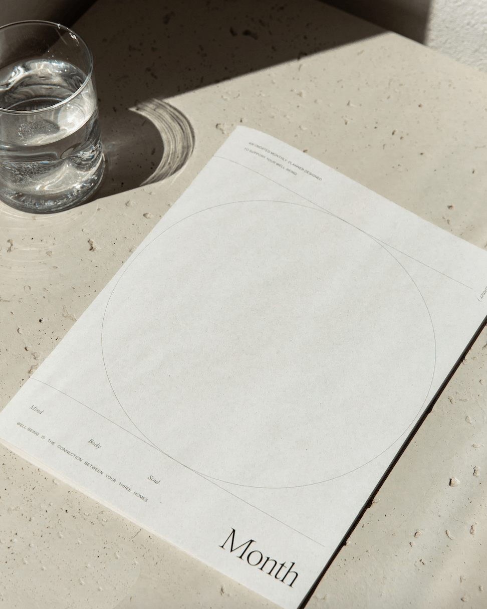Minimalist Month Planner by Wilde House