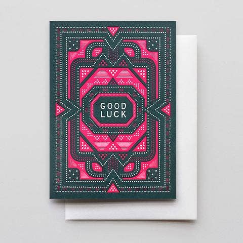 Good Luck Sashiko Card