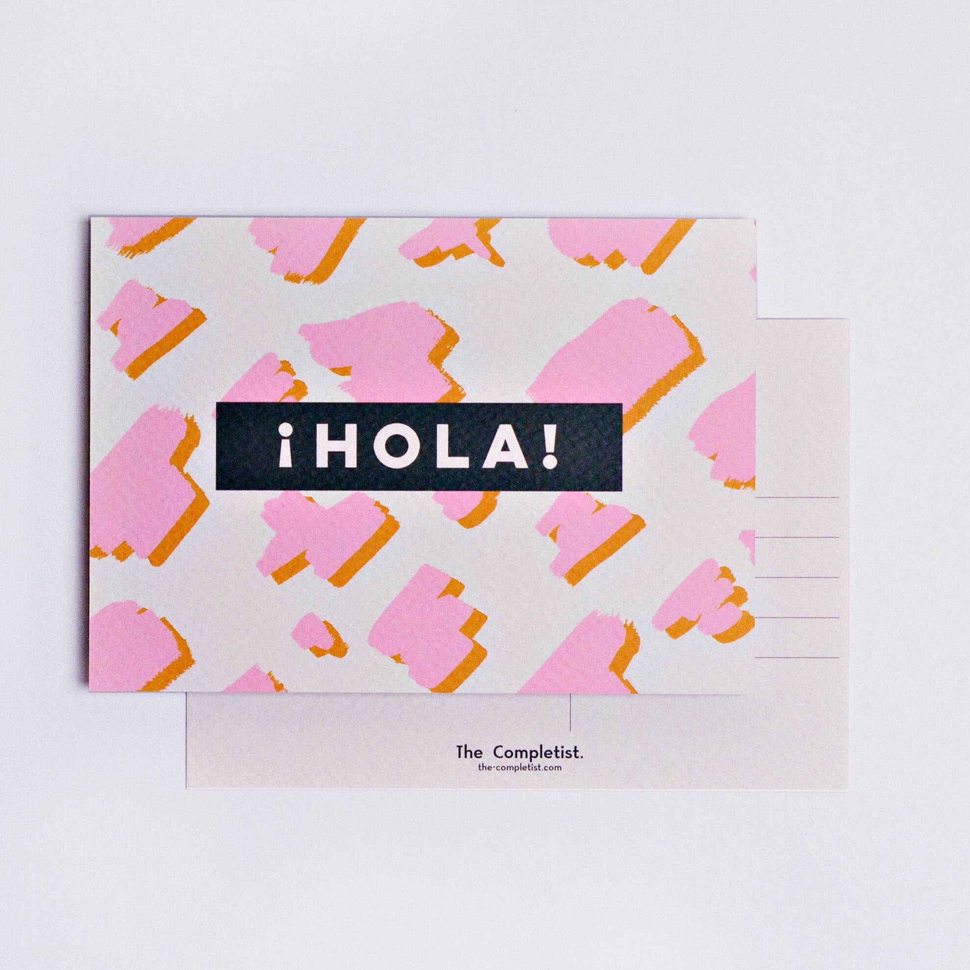 Pink Mustard Hola Postcard