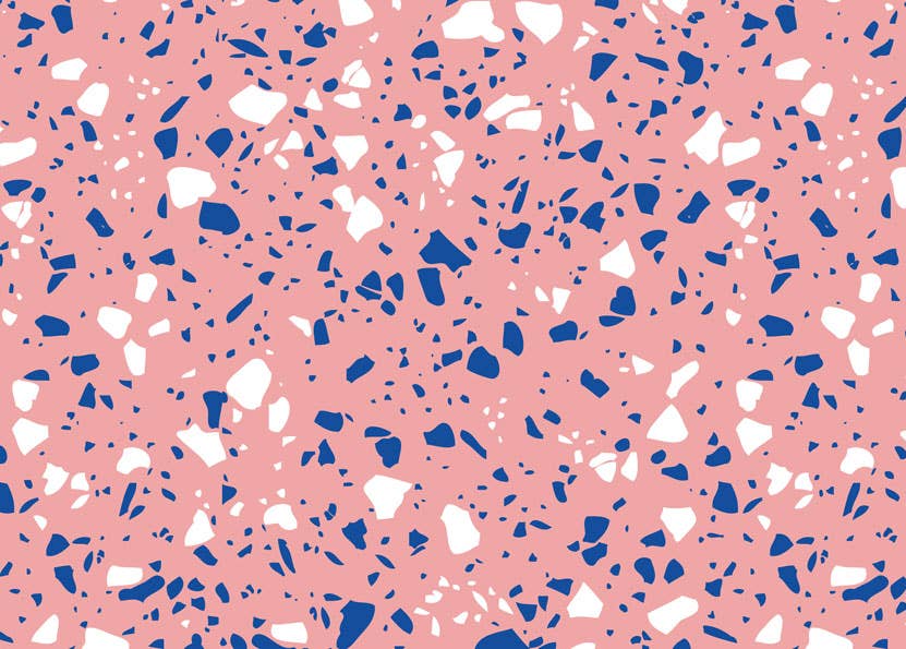 Pink Terrazzo Flat Gift Wrap