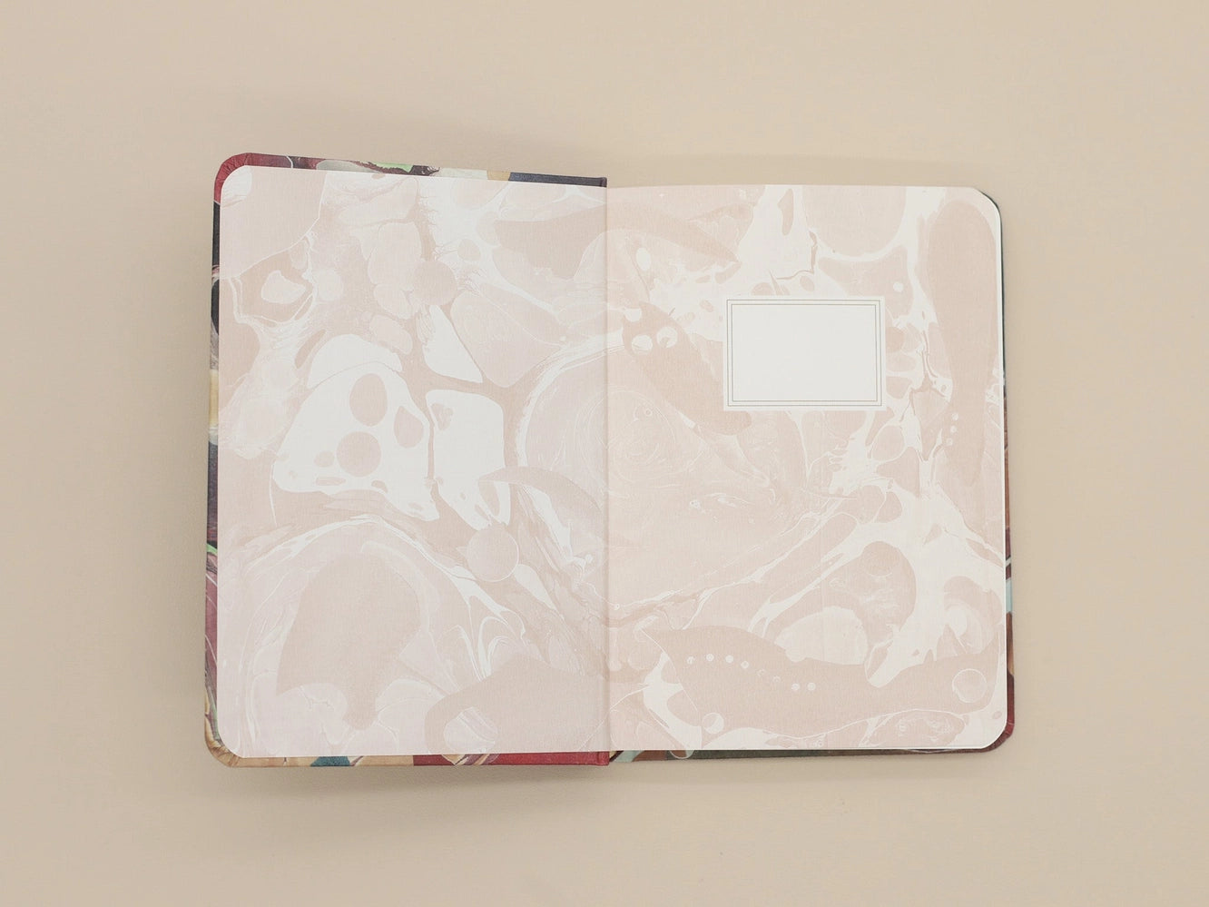 Marble Hardcover Notebook / B6 / Carnelian