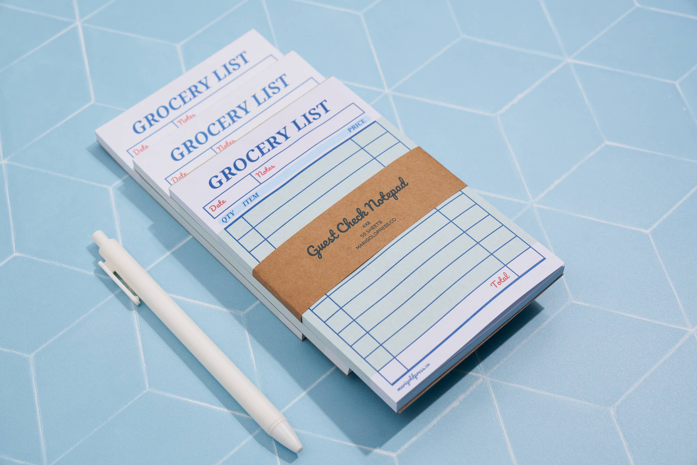 Guest Check Notepad Grocery List