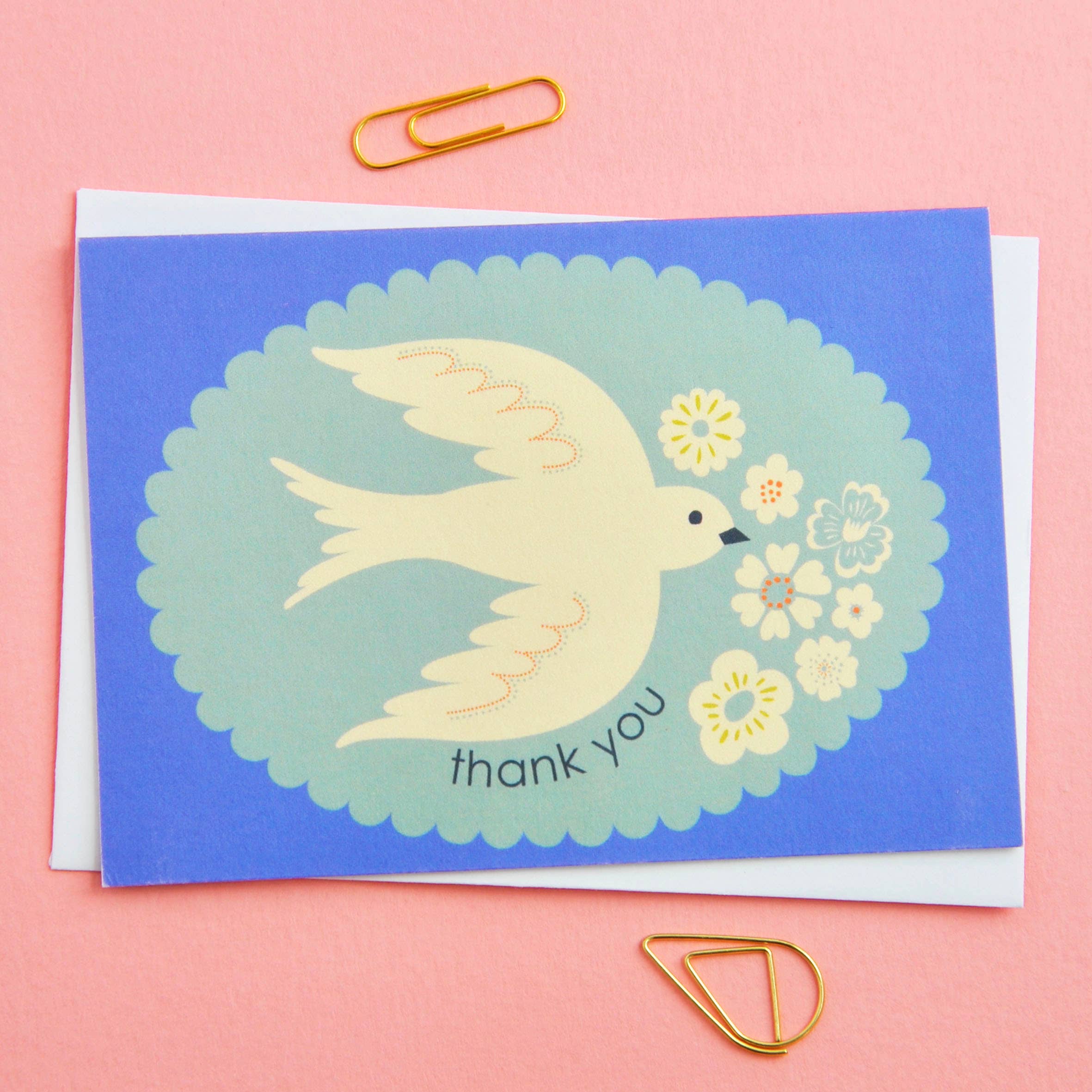 Birds & Borders Thank You Card Set