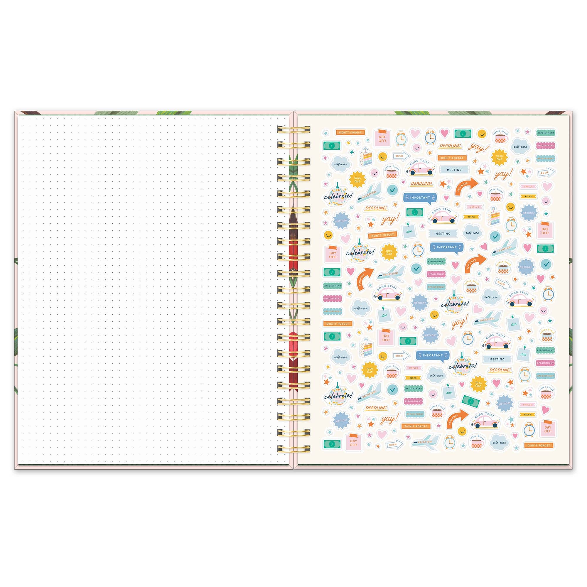 2026 Fruit & Flora Extra-Large Spiral Planner