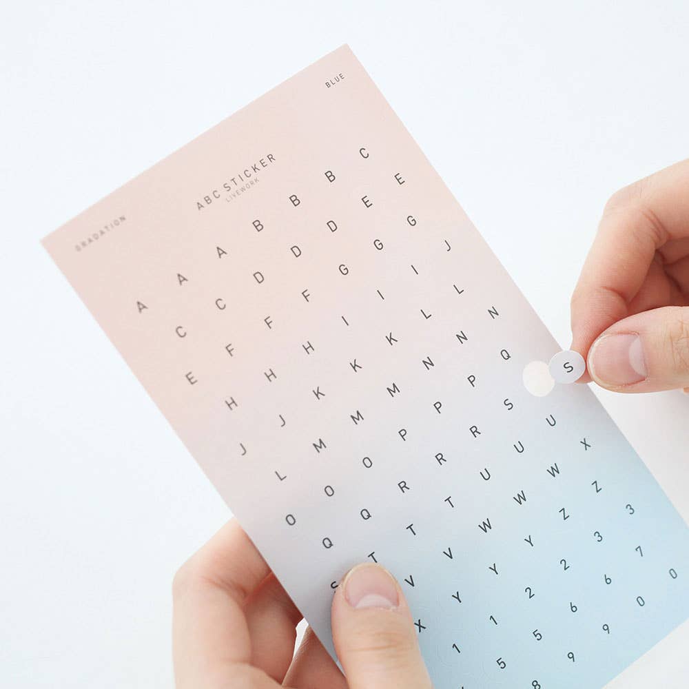 Alphabet ABC Sticker Sheet