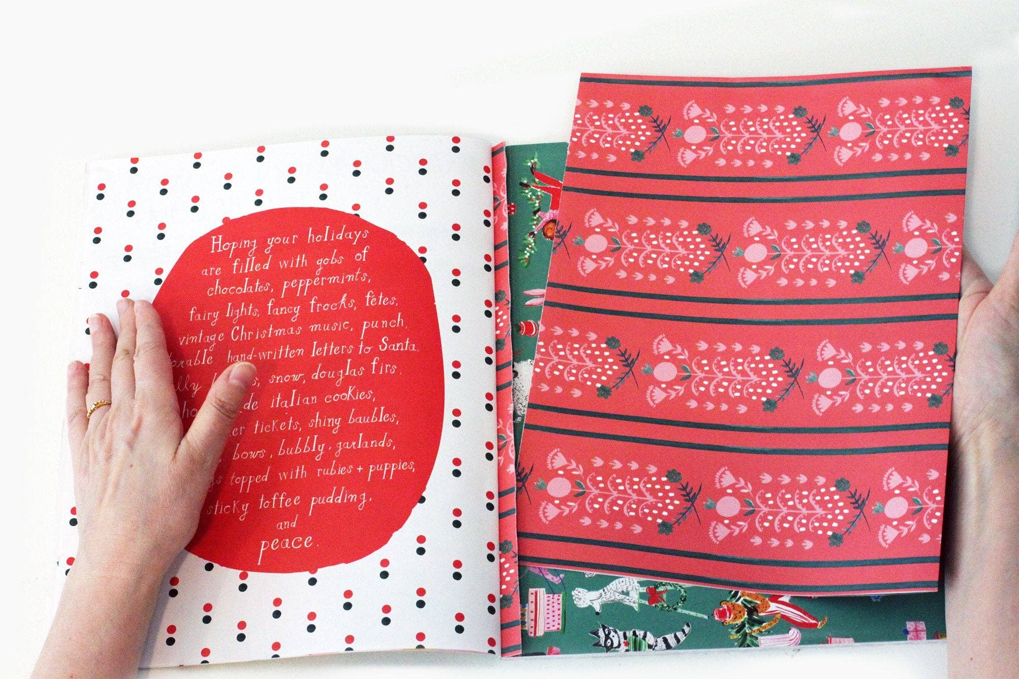 Very Delightful Holiday Wrapping Paper Book