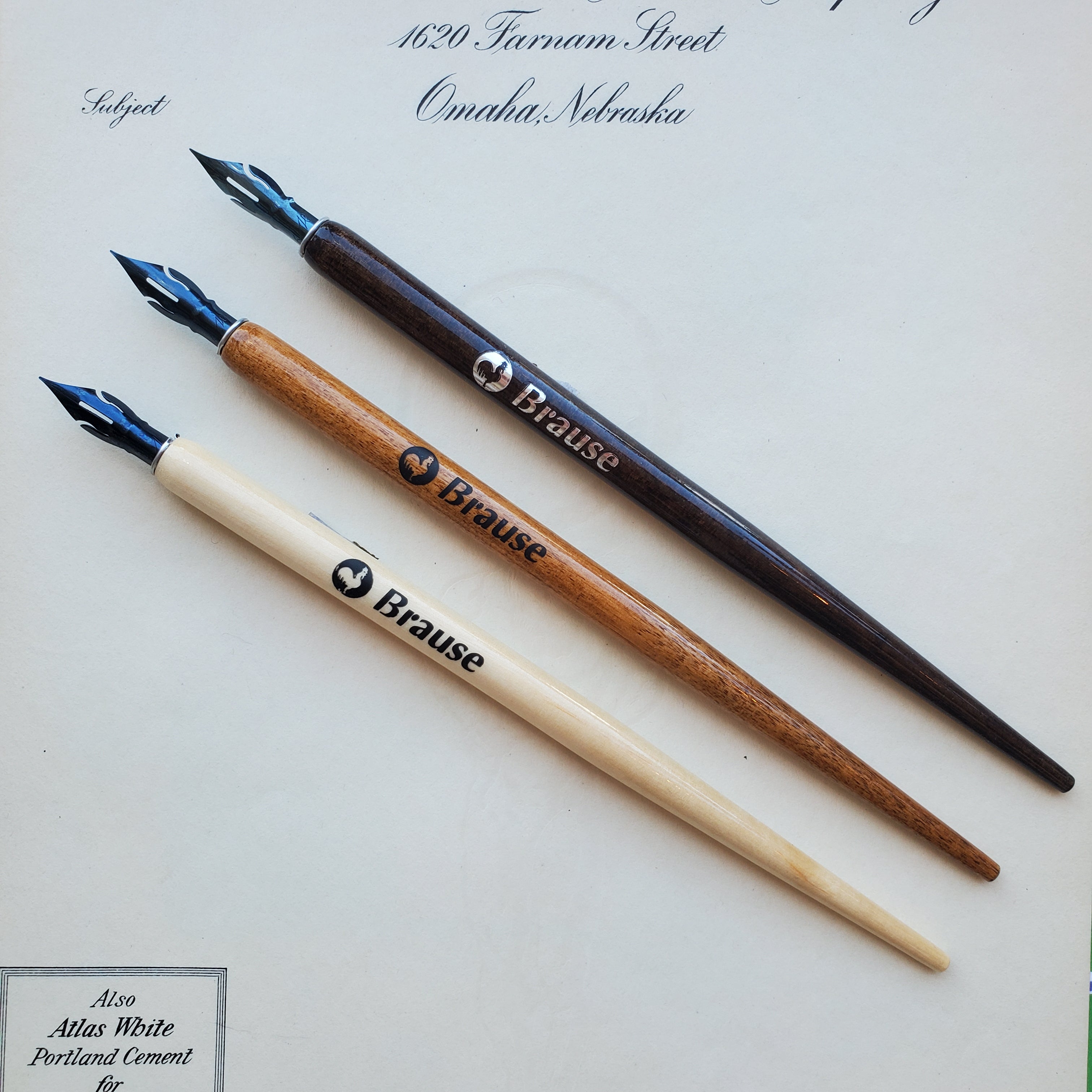 Brause Natural Wood Nib and Holder