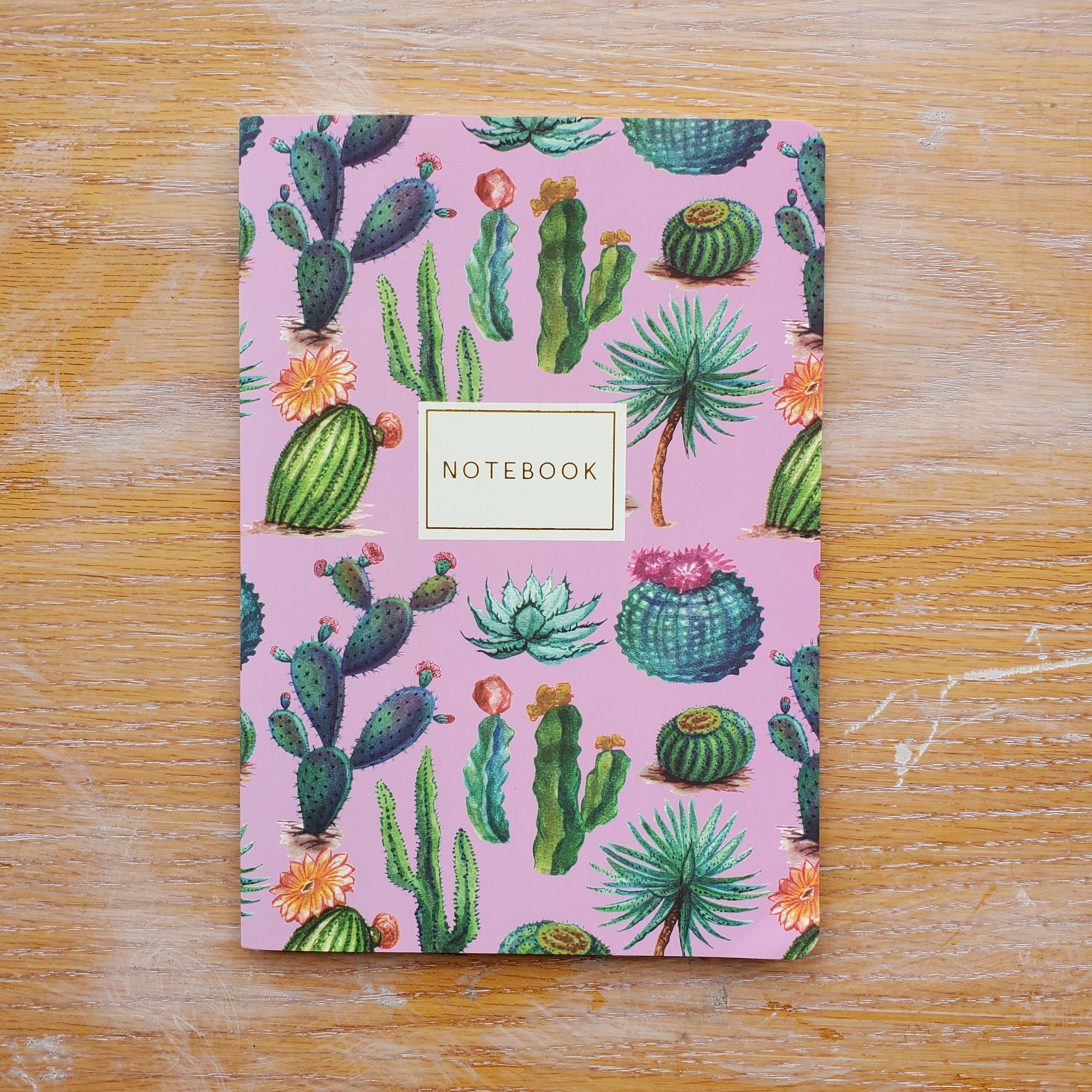 Cactus on Rose Notebook