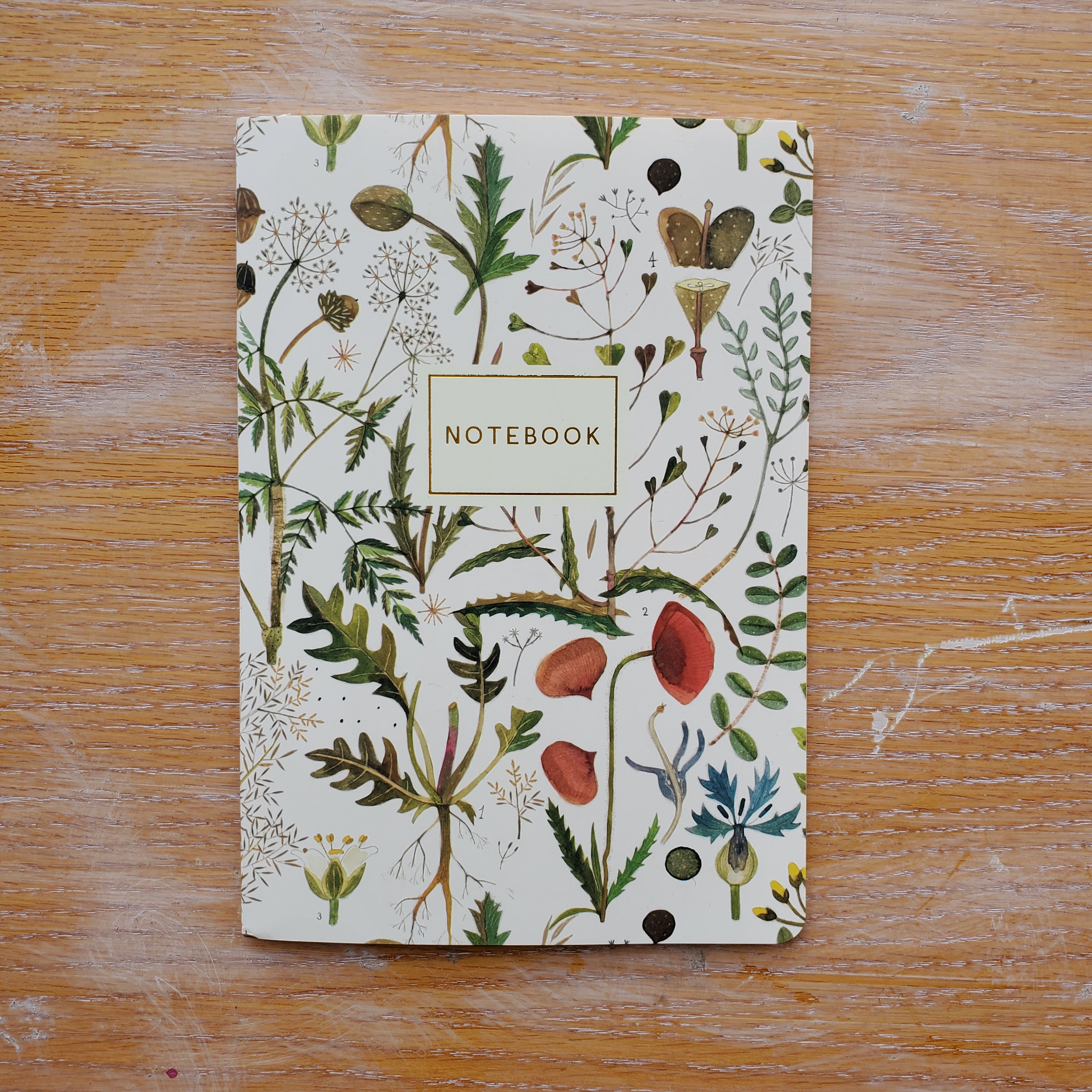 Greens and Flowers Notebook
