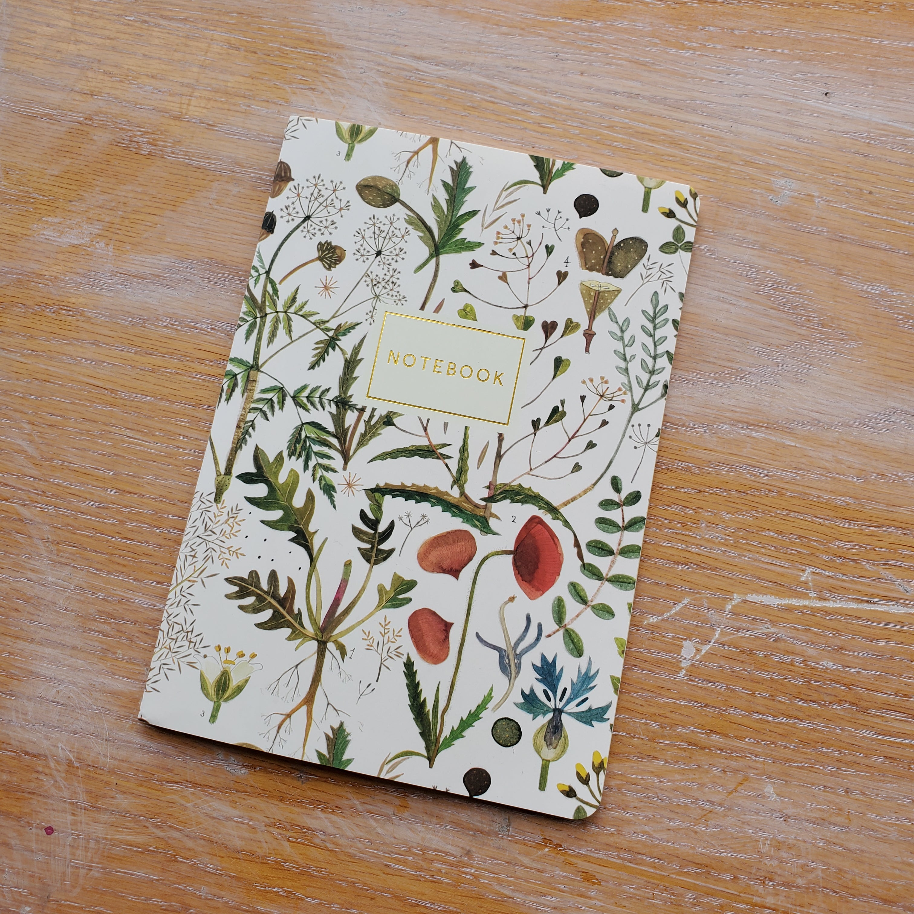 Greens and Flowers Notebook