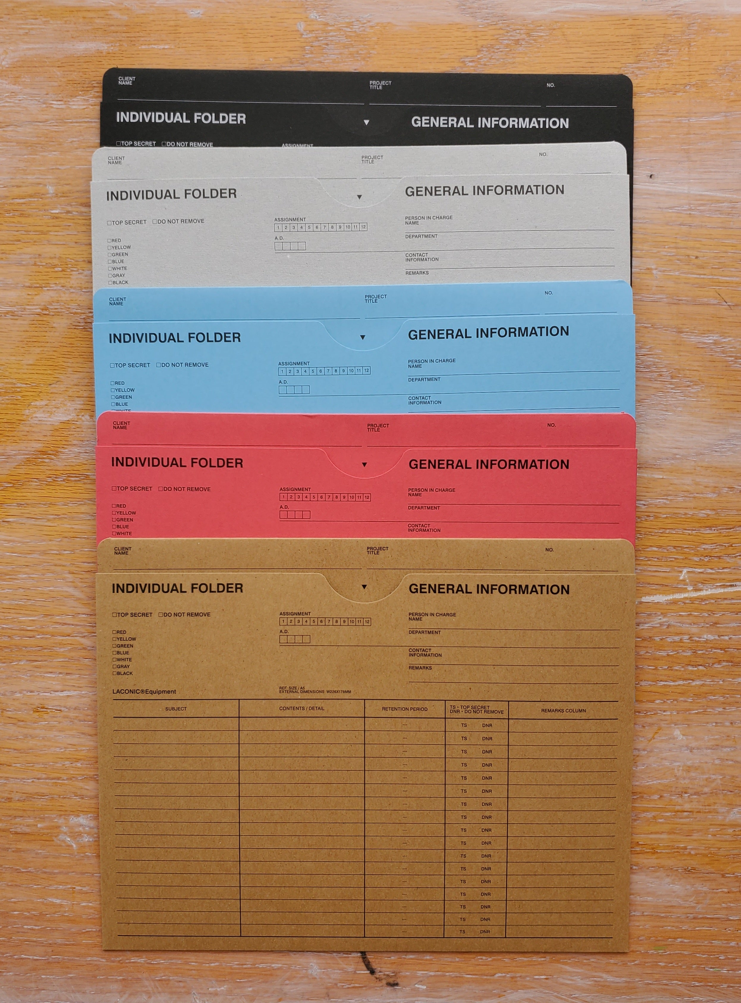 A5 Laconic Paper Folder