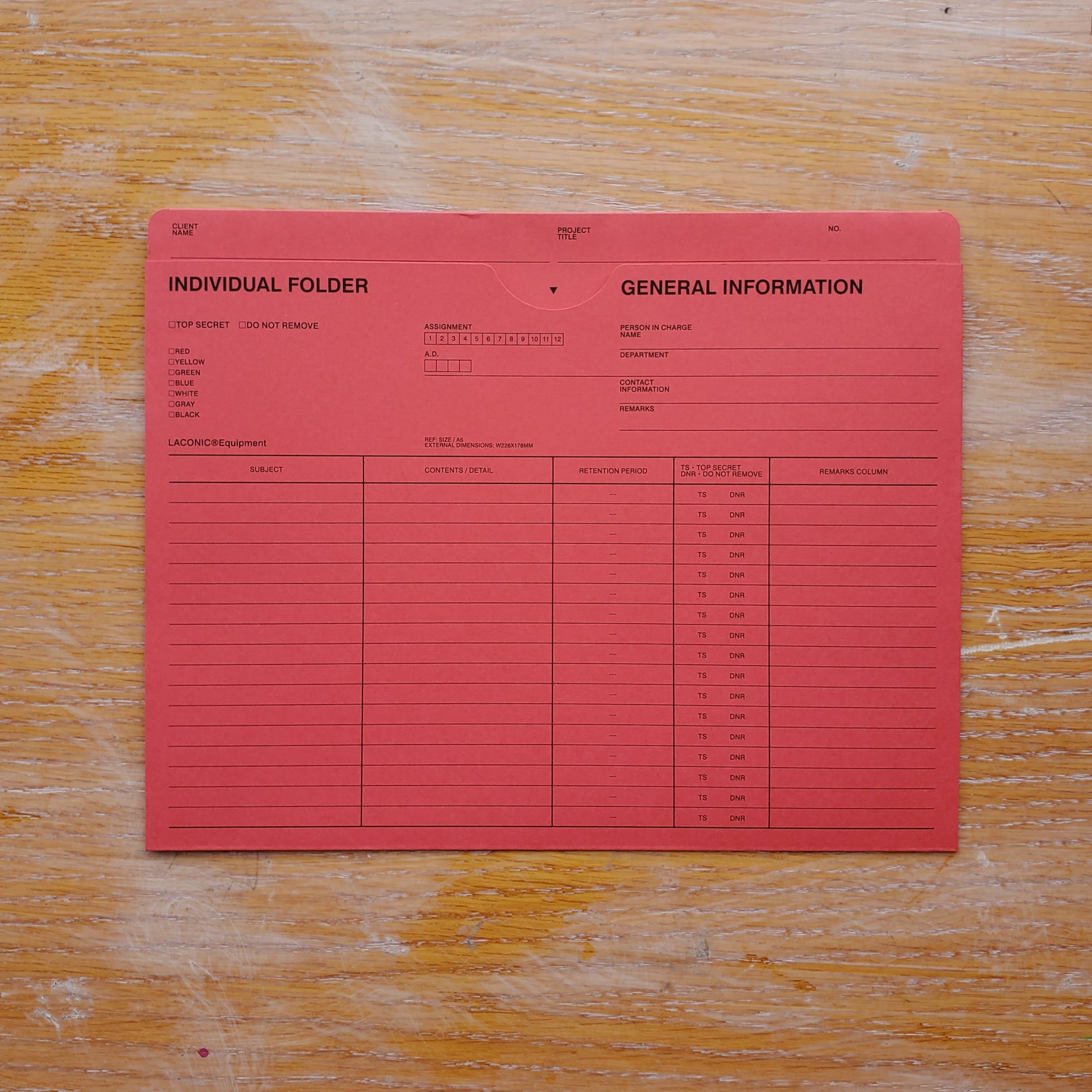 A5 Laconic Paper Folder