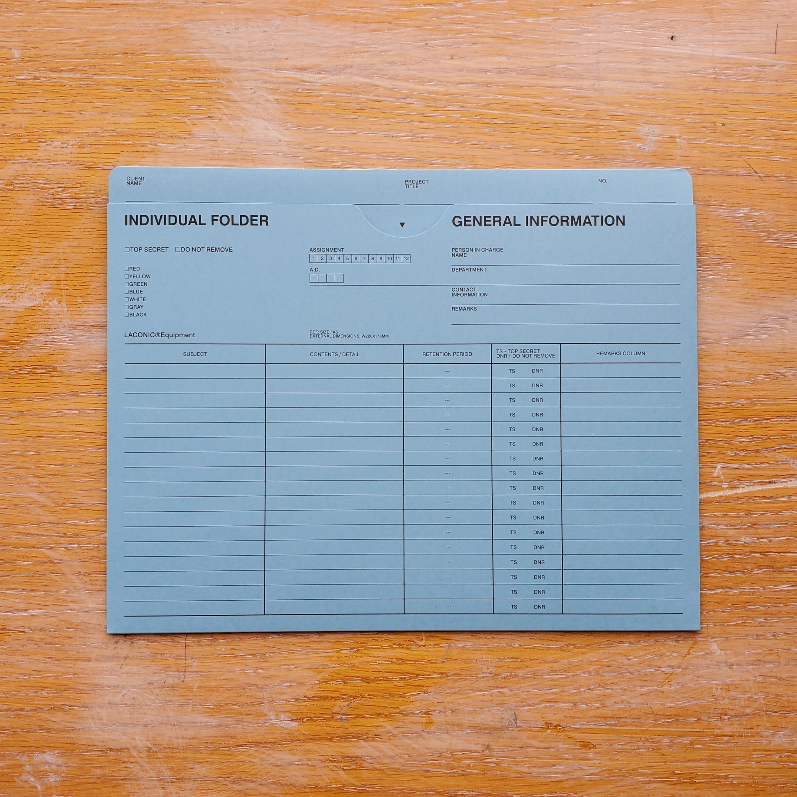 A5 Laconic Paper Folder
