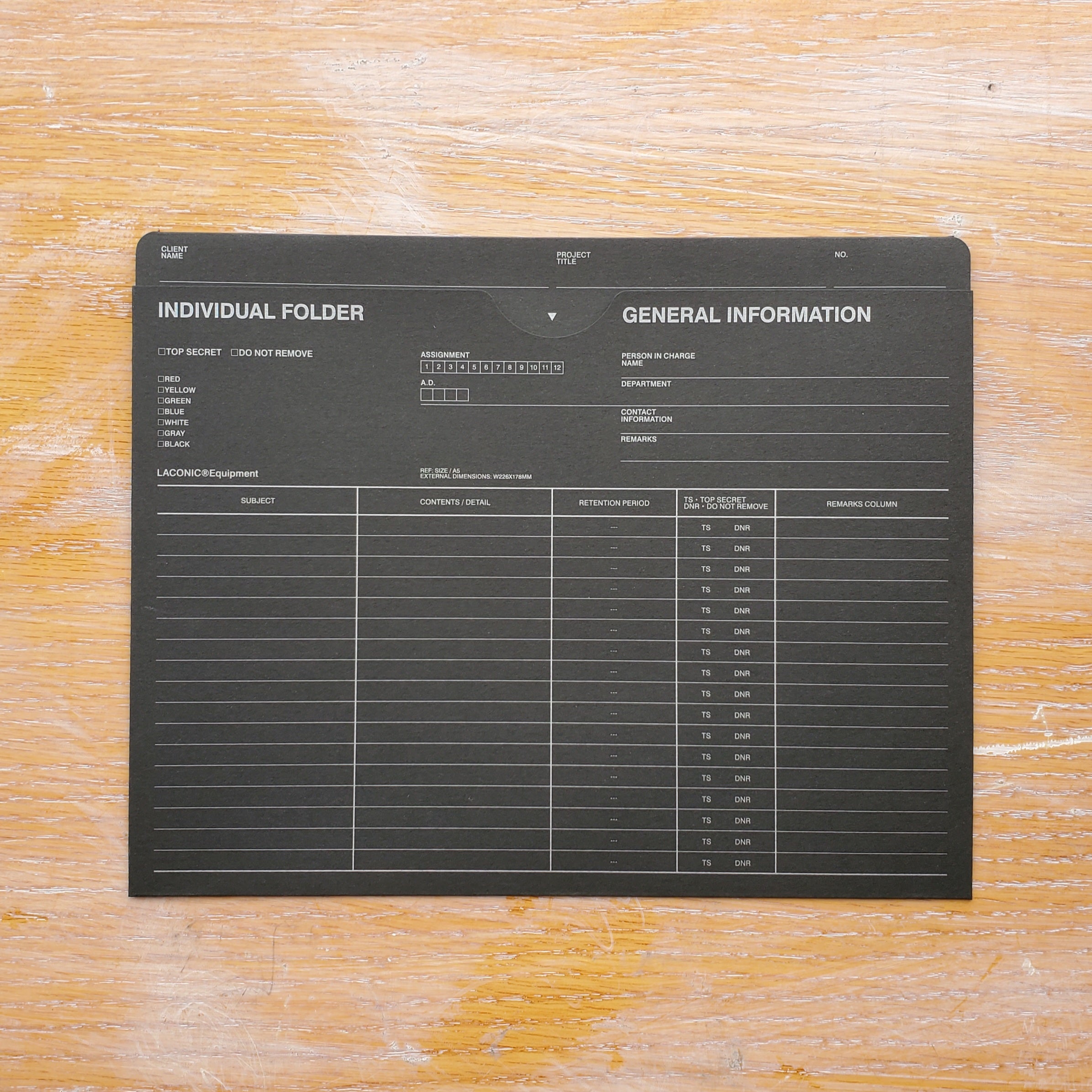 A5 Laconic Paper Folder