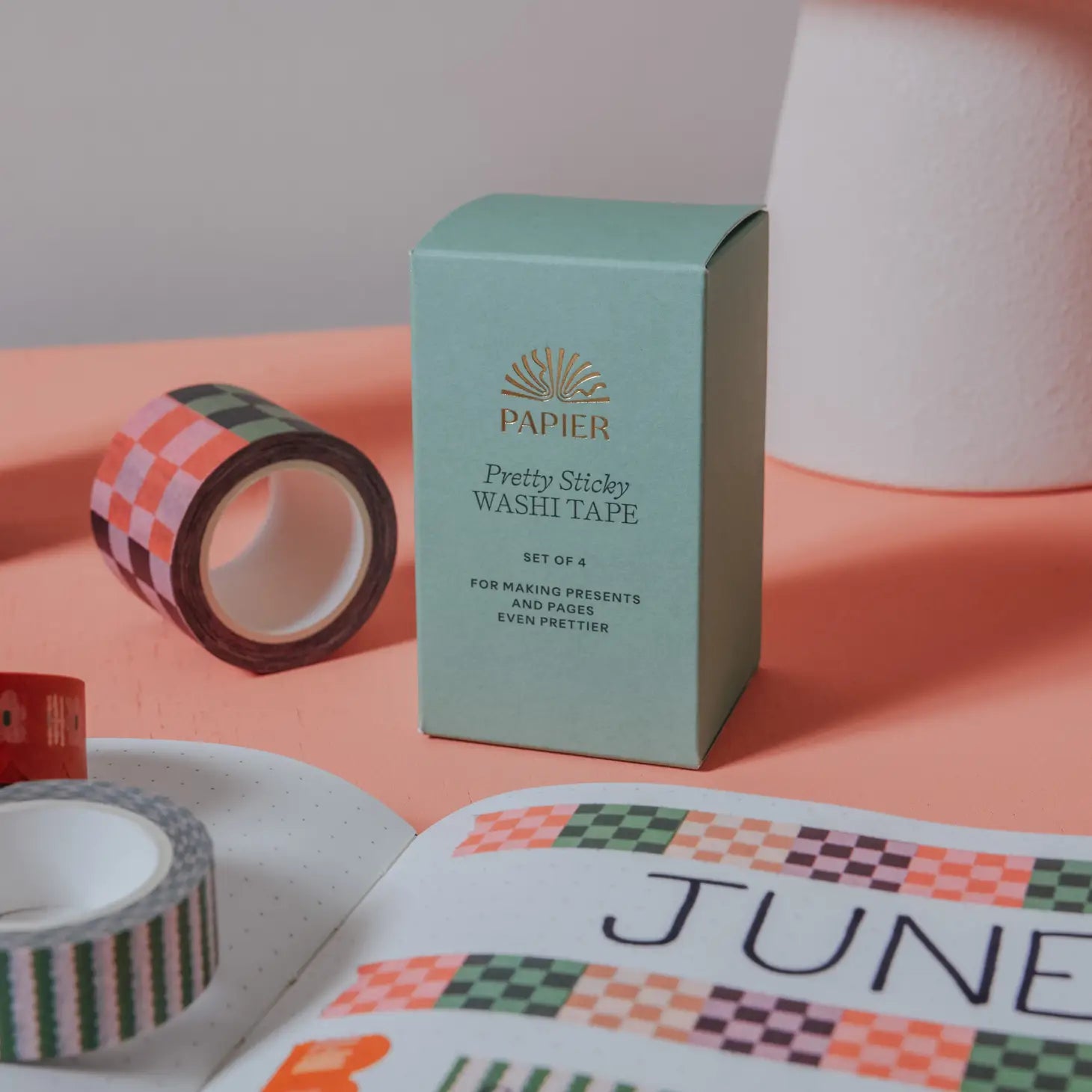 Pretty Sticky Washi Tape Set / Checks