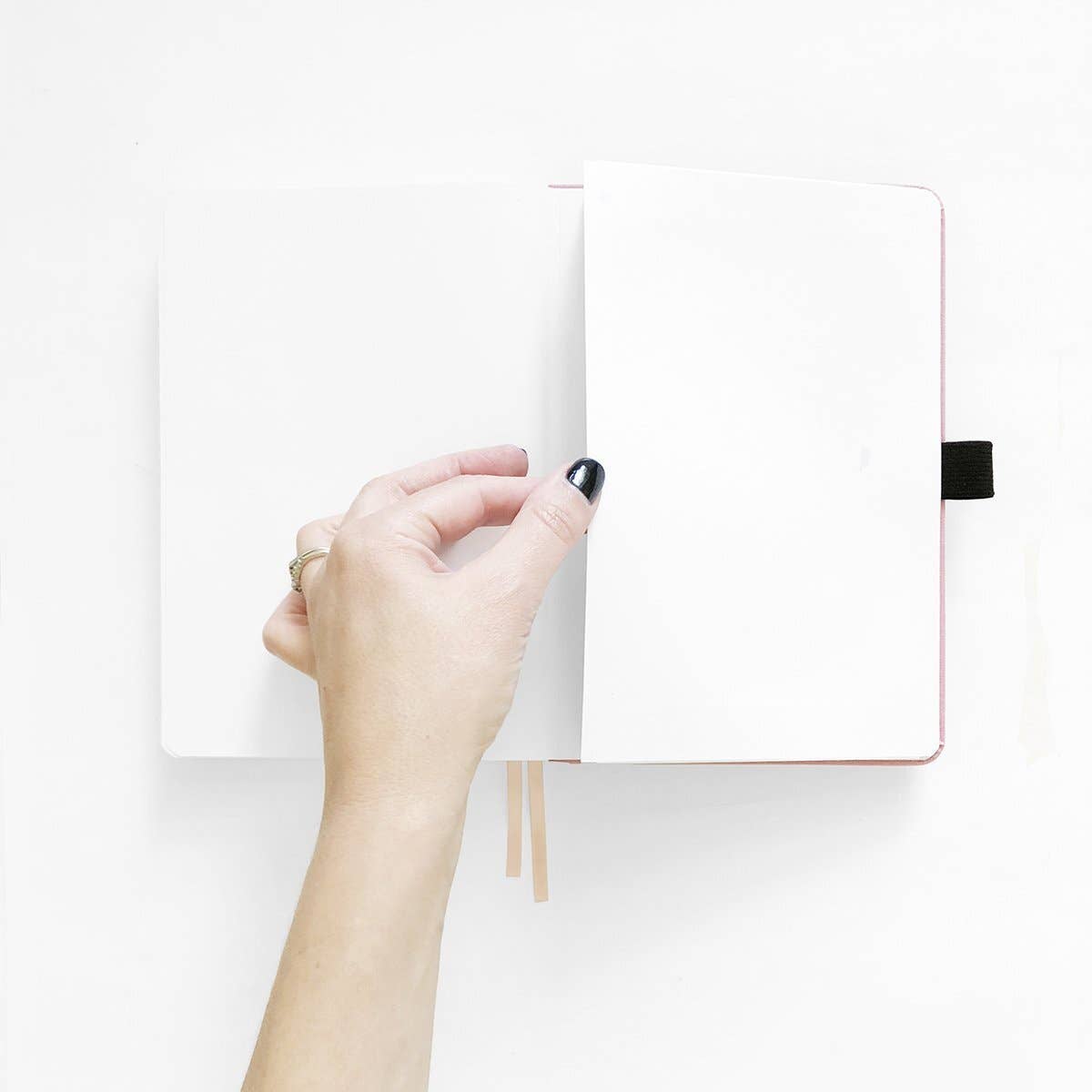 Songbird in Blue Notebook / Dot Grid / Traveler's Size