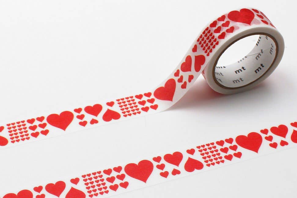 MT Washi Tape / Heart Red