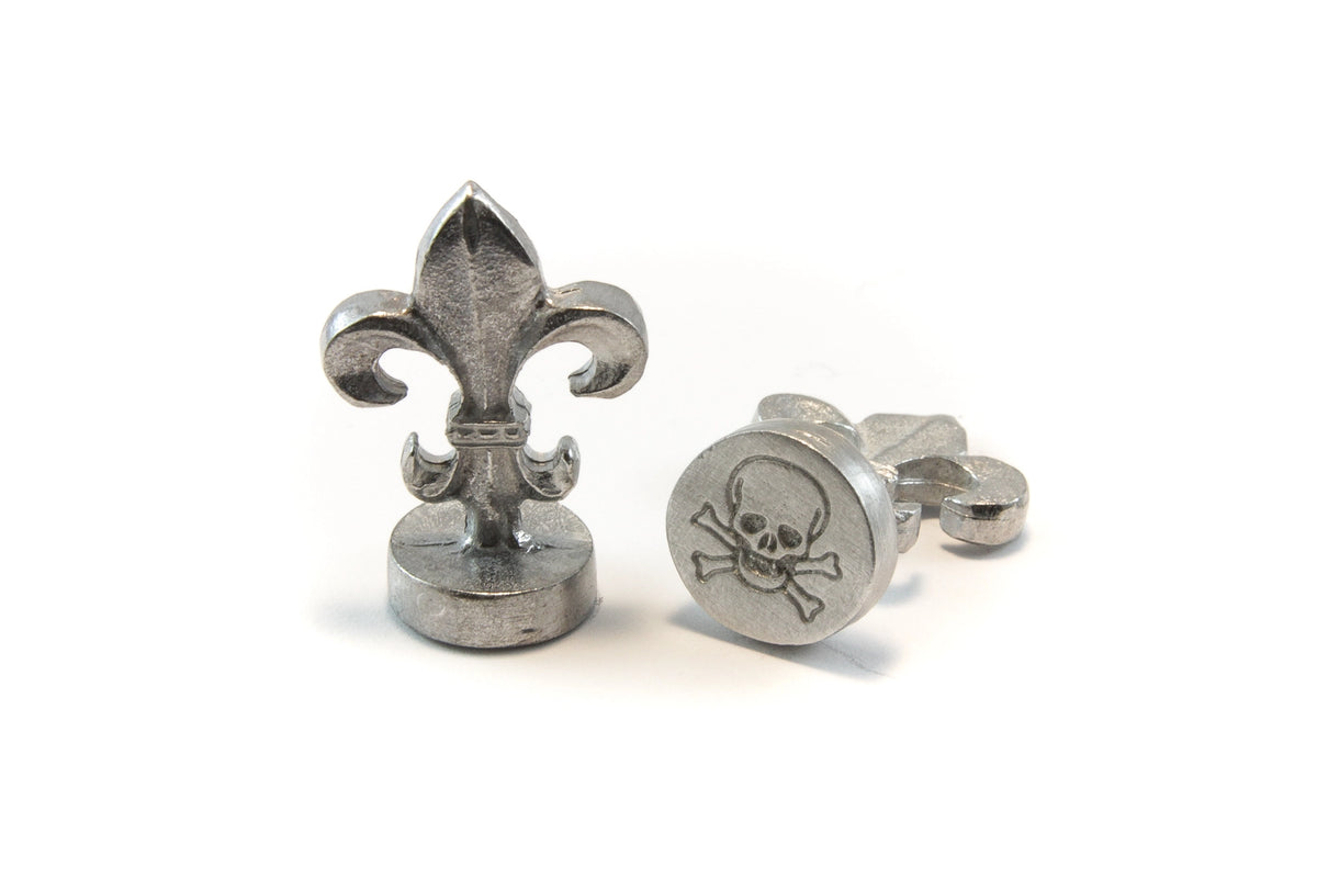 3/4" Round Wax Seal / Skull