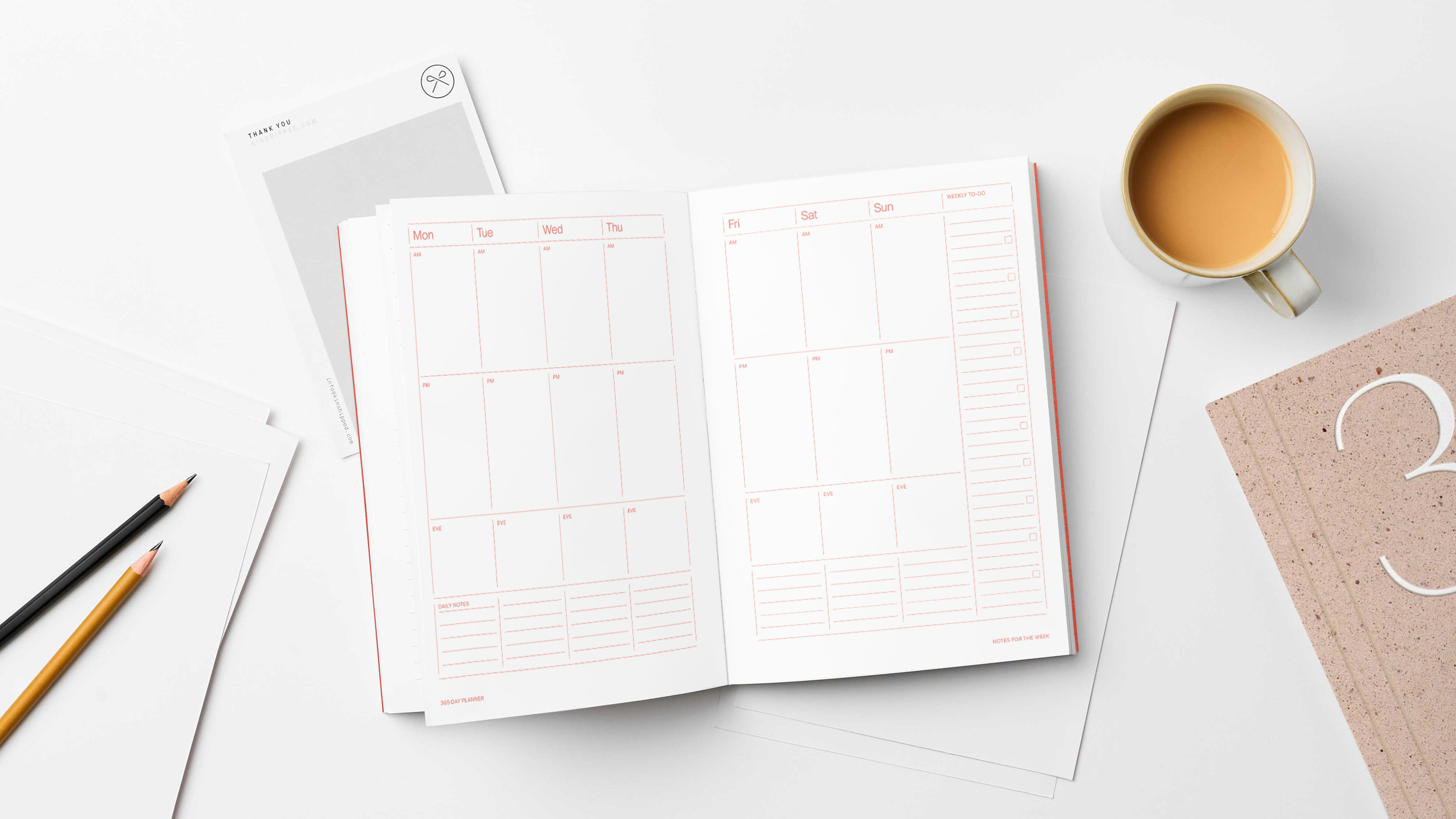 365 Undated Lay Flat Planner