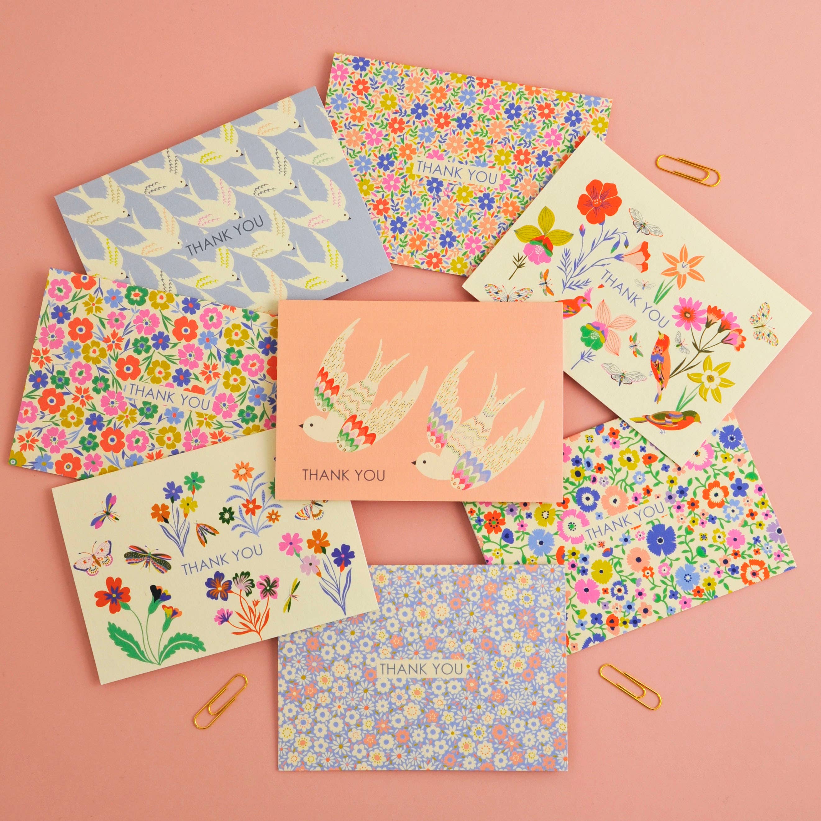 Floral Thank You Notecard Set