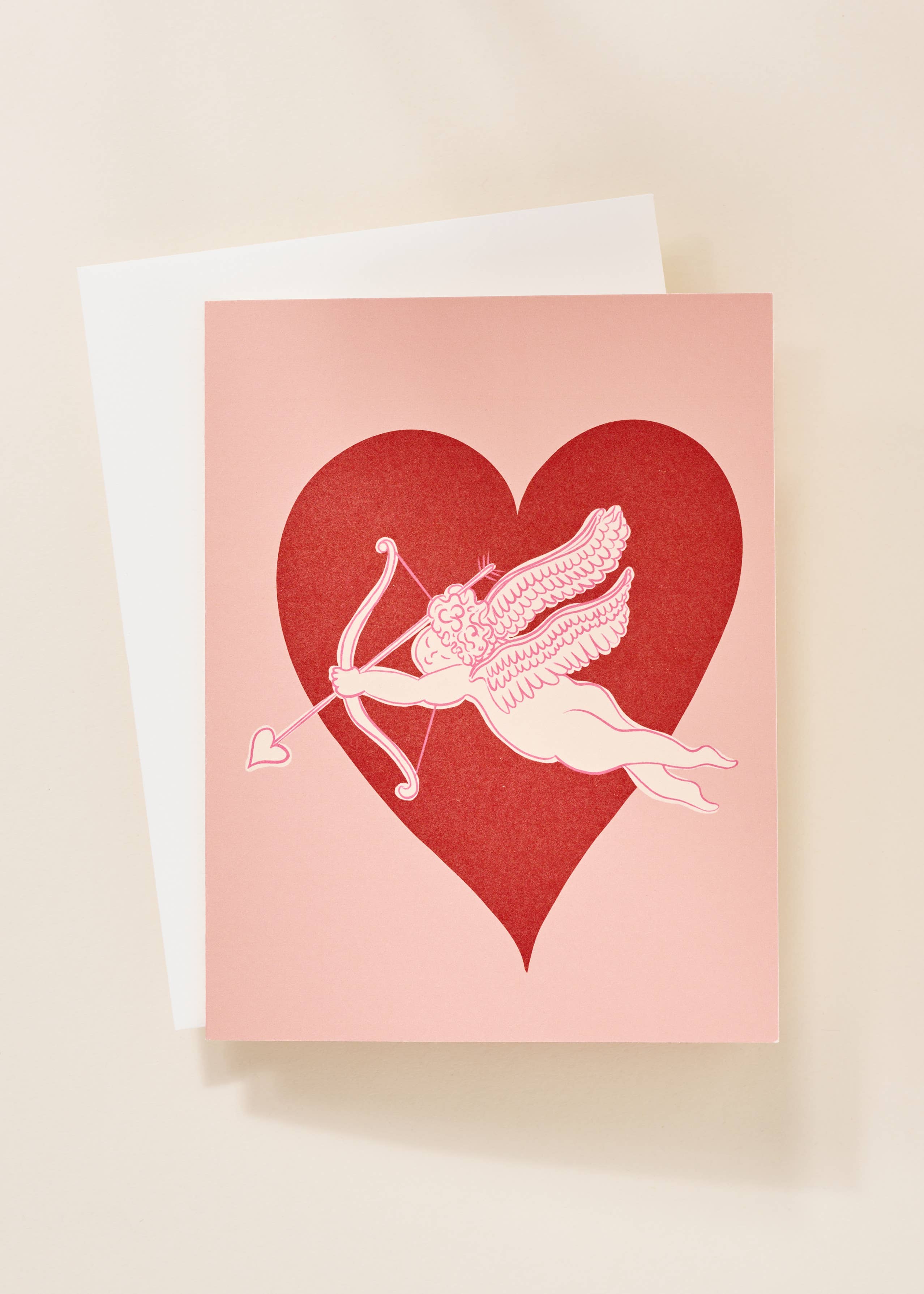 Cupid Valentine's Heart Greeting Card