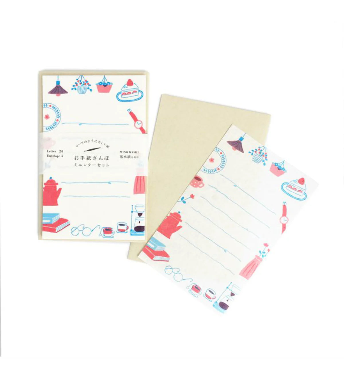 Furukawa Paper Washi Letter Set / Cafe