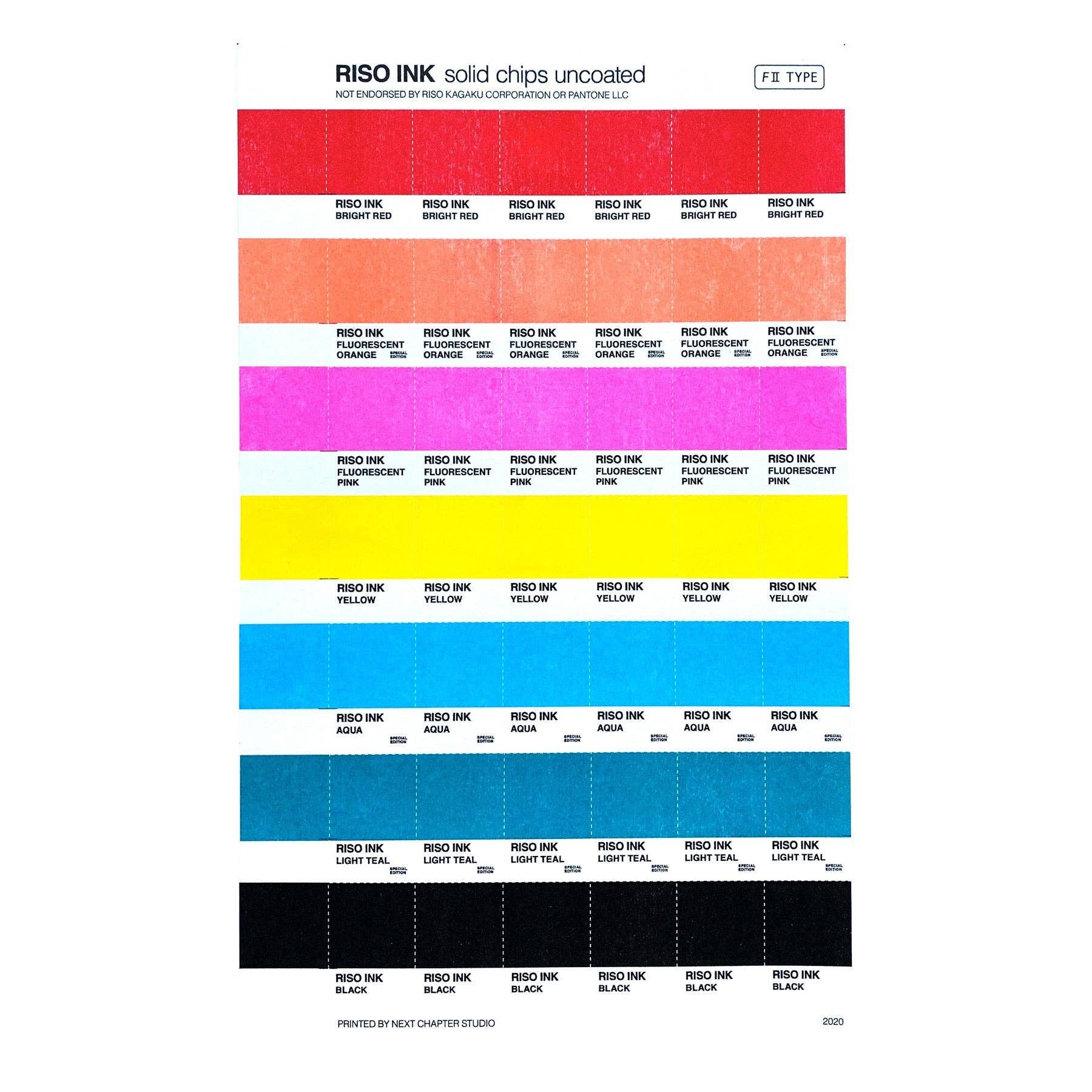 RISO Color Swatches Art Print