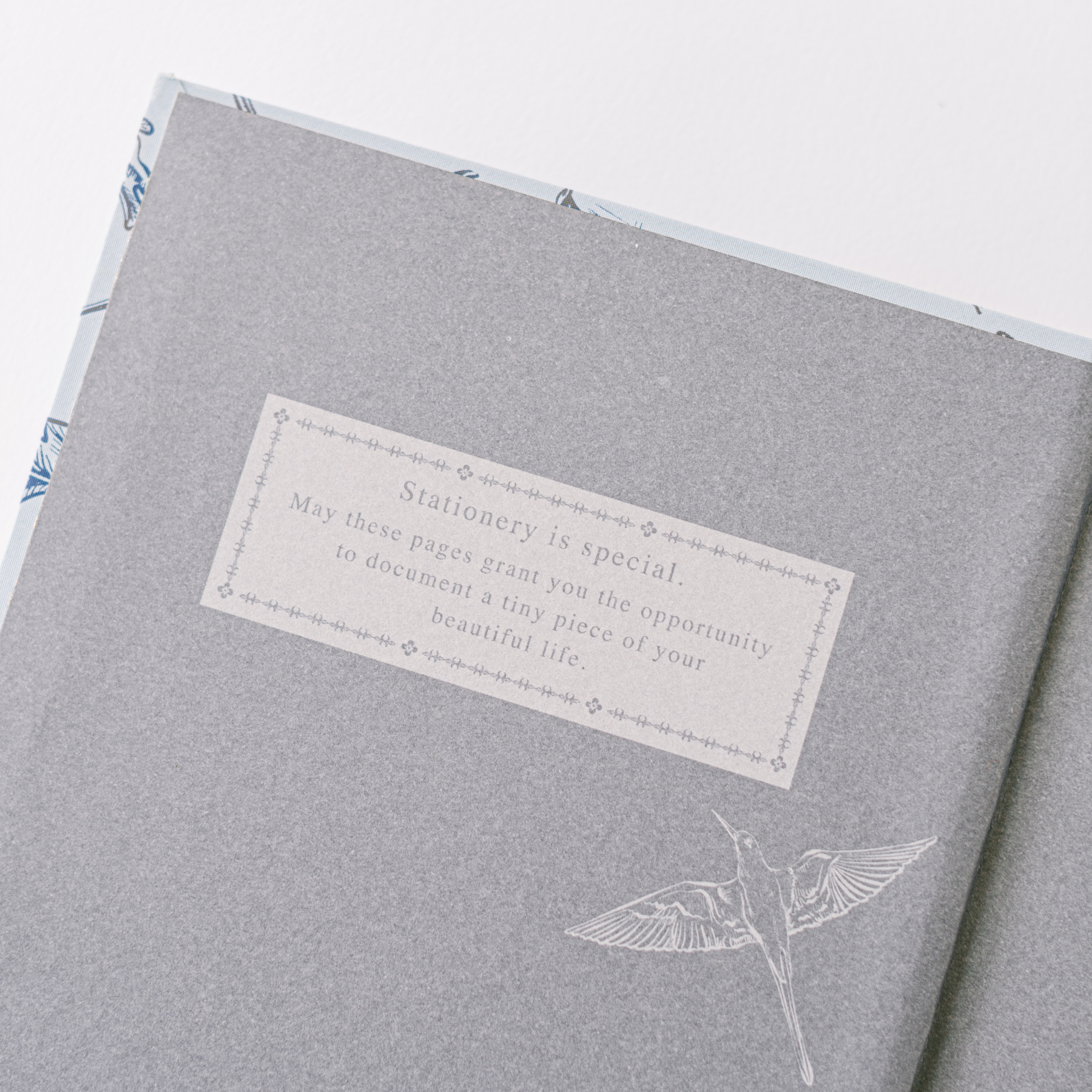 Blue Botanical Bird Toile Journal