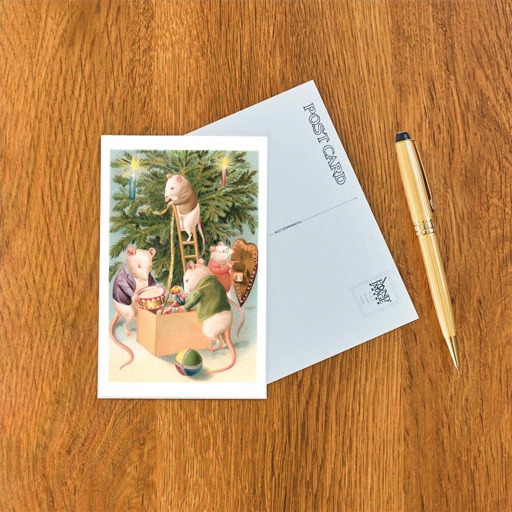 Mouse Christmas Postcard
