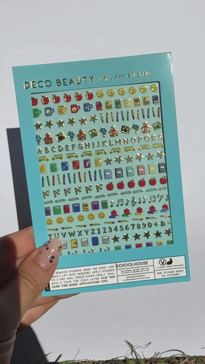 Nail Art Stickers - SCHOOLHOUSE