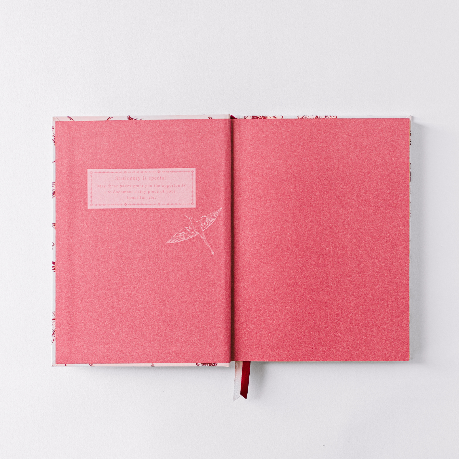 Pink Botanical Bird Toile Journal